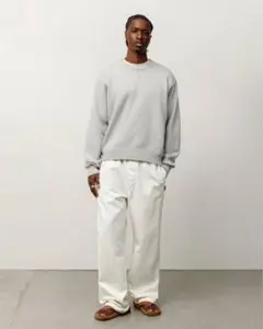 25SS STUSSY BEACH PANT COTTON TWILL BONE