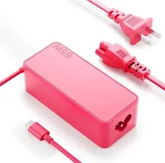 65W USB-C充電器 ピンク