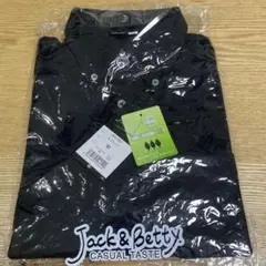 ブラック半袖ポロシャツ [男女兼用]　JB51220 [Jack&Betty]
