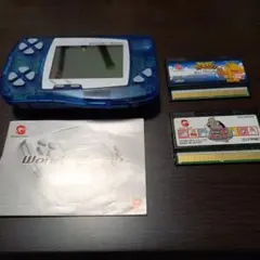 WonderSwan 本体 クリアブルー ソフト2本セット