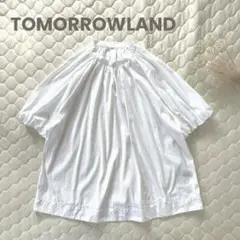 【極美品】TOMORROWLAND ストレッチブロード パフスリーブブラウス