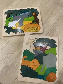 ジョージラックパズル 希少なアンティーク品 動物テーマ 木製