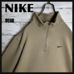 【即完モデル‼︎】NIKE☆刺繍 ハーフジップスウェット C625
