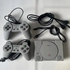 【美品】SONY PlayStation クラシック 本体 2コントローラー付き