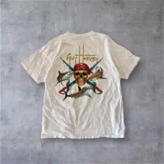 ビンテージ ヴィンテージ Guy Harvey スカル カリブ　Tシャツ