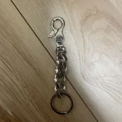 シルバー チェーン フック付きキーホルダー