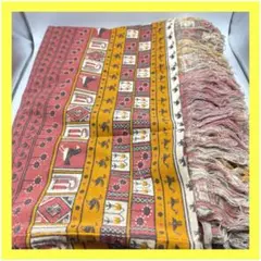未使用品　チチカカ　インド製　綿100％　マルチカバー　フリークロス　敷物