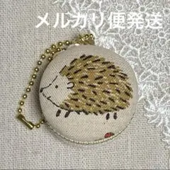 マカロンコインケース　ハリネズ(生成り)13 マカロンポーチ