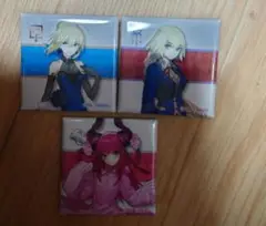 Fate/EXTELLA　スクエア缶バッジ　アルトリア・ネロ・エリザベート