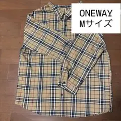 秋服 ONEWAY チェック柄 Mサイズ シャツ