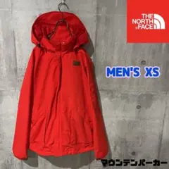 大人気‼️ノースフェイス マウンテンパーカー レッド メンズXS