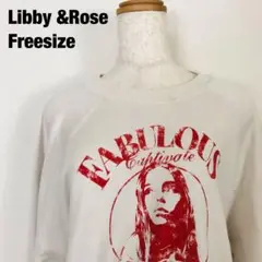 Libby &Rose リビーアンドローズ　長袖　プリント　スウェット　E4