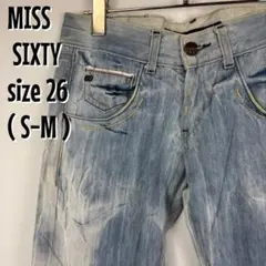 【0290】MISS SIXTY SHANA 加工デニムパンツ 26 イタリア製
