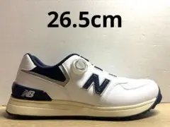 未使用 26.5cm 2Eニューバランスゴルフシューズ UGBS574Jホワイト