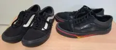 VANS oldschool2足セット 26cm ファイヤーパターン