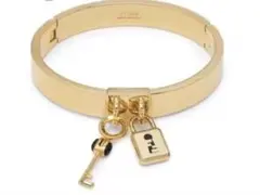 Fendi ゴールド バングル ロックキー付き