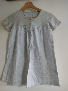 無印良品 切り替え ワンピース　チュニック　 花柄 140cm