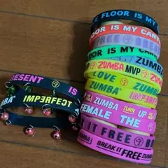 ZUMBA 14個セット　シリコンブレスレット　ラバーバンド　鈴　まとめ売り