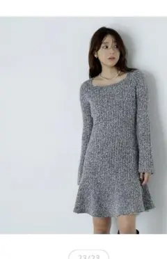ナチュラルビューティーベーシック ニットワンピース