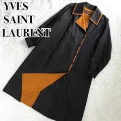 希少・名作『Yves Saint Laurent』バイカラー トレンチコート