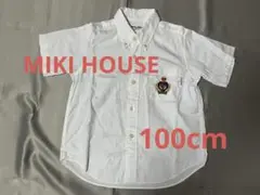 MIKI HOUSE ミキハウス＊半袖シャツ＊白＊フォーマル＊100cm