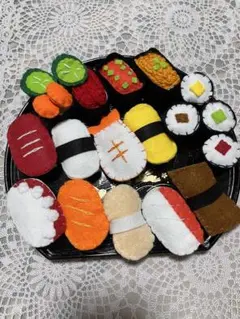 ♪ako♪ハンドメイド　おすしセットＡうに•いくら　寿司　sushi セール中