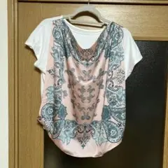 ペイズリー柄 Mサイズ 半袖Tシャツ