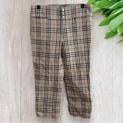 BURBERRY LONDON サブリナパンツ ノバチェック スナップボタン美品