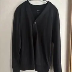 UNIQLO ユニクロ　エアリズムコットンカーディガン　ブラック　Lサイズ