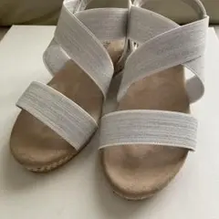 ミンキーミー！ 柔らかゴムフィットサンダル　シルバーラメ