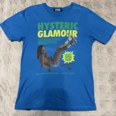 HYSTERIC GLAMOUR グラフィックTシャツ ブルー 青 Vネック