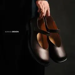 6CRAYON Leather Mary Janes 42