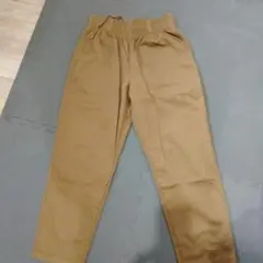 GU ブラウン シェフパンツ ゴムウエスト