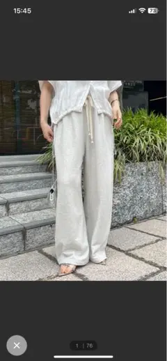 美品DouDouドロストスウェットパンツ36サイズ