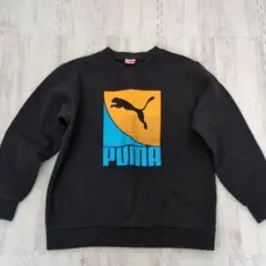 PUMA トレーナー 140cm 黒/オレンジ/青