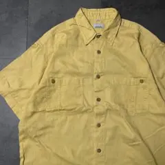 USA古着 半袖シャツ　イエロー