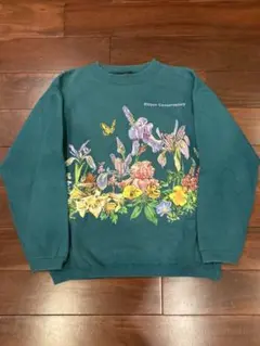 Habitat 90s スウェット アニマル フラワー ビンテージ あいみょん