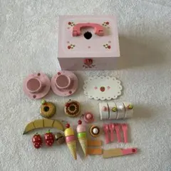 木製ストロベリー柄おもちゃセット