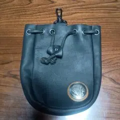 牛革レザーポーチ 黒