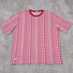 【美品】コラボ Tシャツ LACOSTE NETFLIX 半袖 総柄