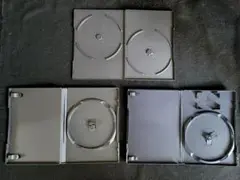 1【値下げ】送料込み　リユース品　CD DVD ケース　3個セット