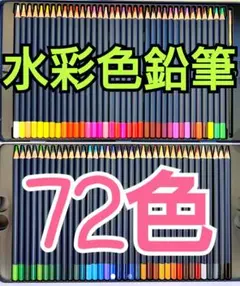 新品 水彩色鉛筆 72色 色鉛筆 水彩画 カラーペン クレヨン クレパス ぬり絵