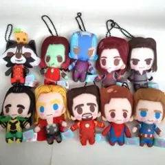 MARVEL　ぬいぐるみ　ミニマスコット　キーホルダー　バッキー　サンダーボルツ