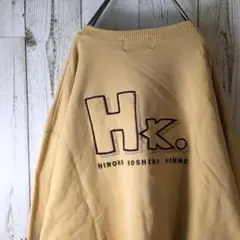 ヒロココシノ ビッグロゴ 刺繍 レアカラー スウェット 古着