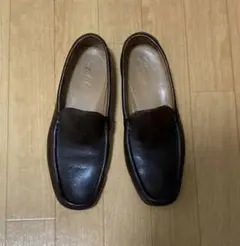 vintage イタリア製 レザーローファー UK7