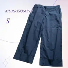 MORRIS&SONS／クロップド丈 ワイドパンツ ダブルカフス