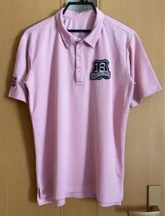 SEVENTY-TWO 18 半袖BDポロシャツ　ピンク　L