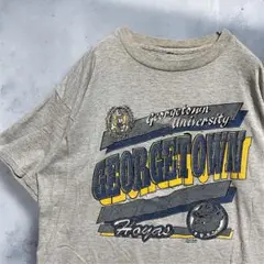 BFLF カレッジ Tシャツ 古着 グレー アメフト 大学 ユニバーシティ