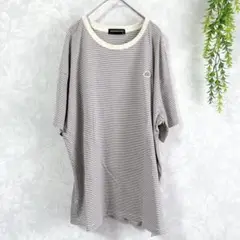 【スカンジナビアンフォレスト】 4L ボーダーTシャツ ハリネズミ刺繍