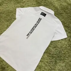 マスターバニーエディション ハーフジップtシャツ 半袖シャツ 白 ホワイト 0